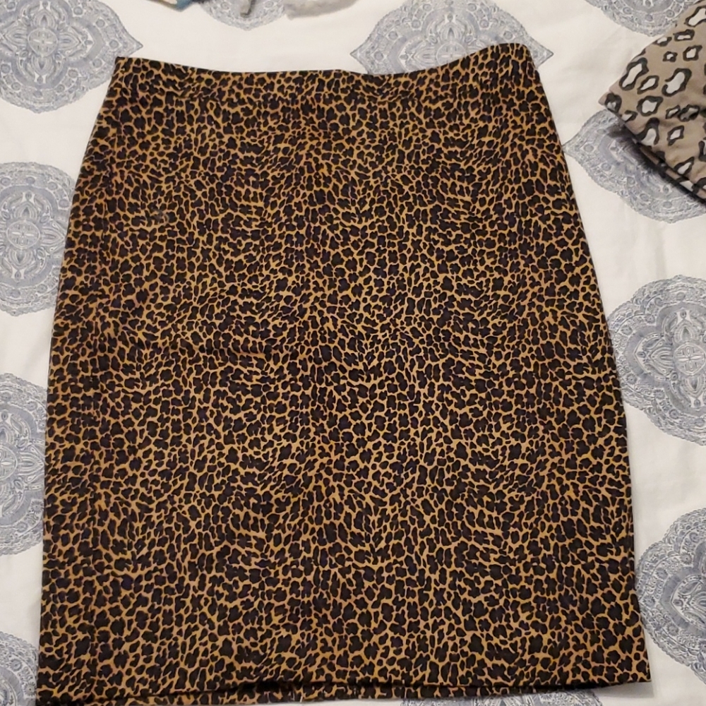 Cheetah pencil skirt